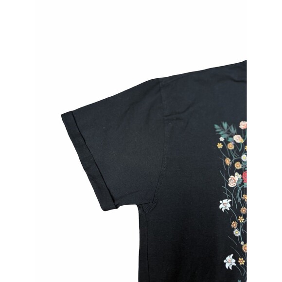 YOUNGLA Astro Affairs Astronaut Floral Men T-Shirt Tee Black Size S / M Graphic - Picture 3 of 9